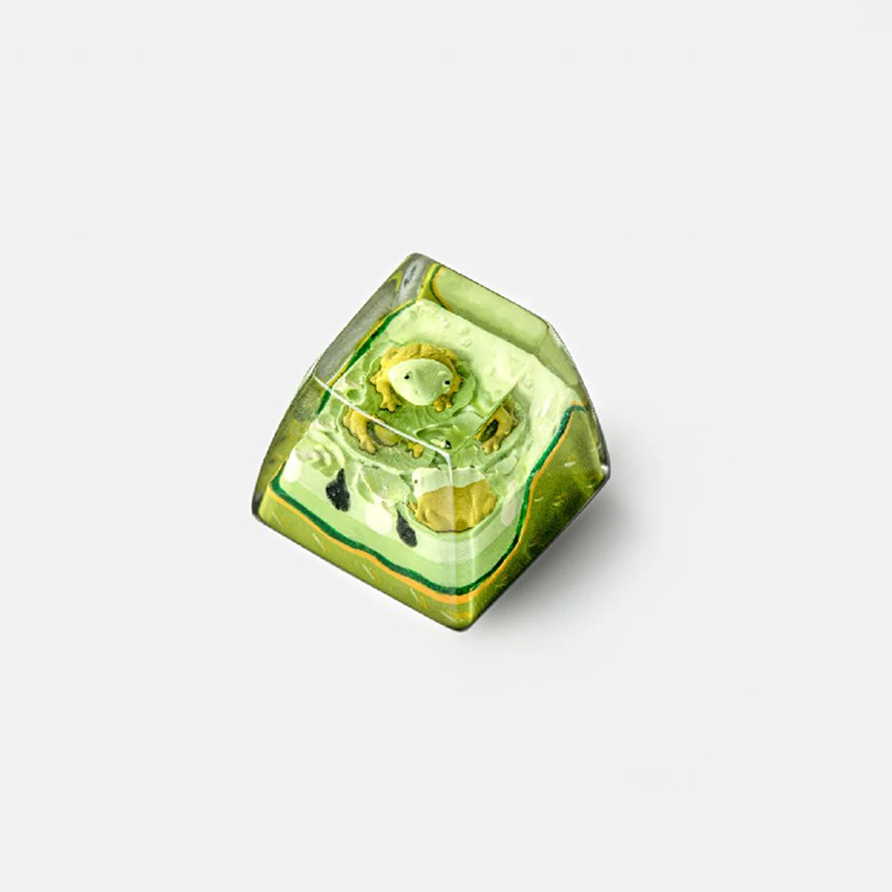 Fruit Design Resin Keycap For Cherry Switch Mechanical Keyboard Kiwi Pineappble Dragon Fruit Orange Watermelon Strawberry Keycap