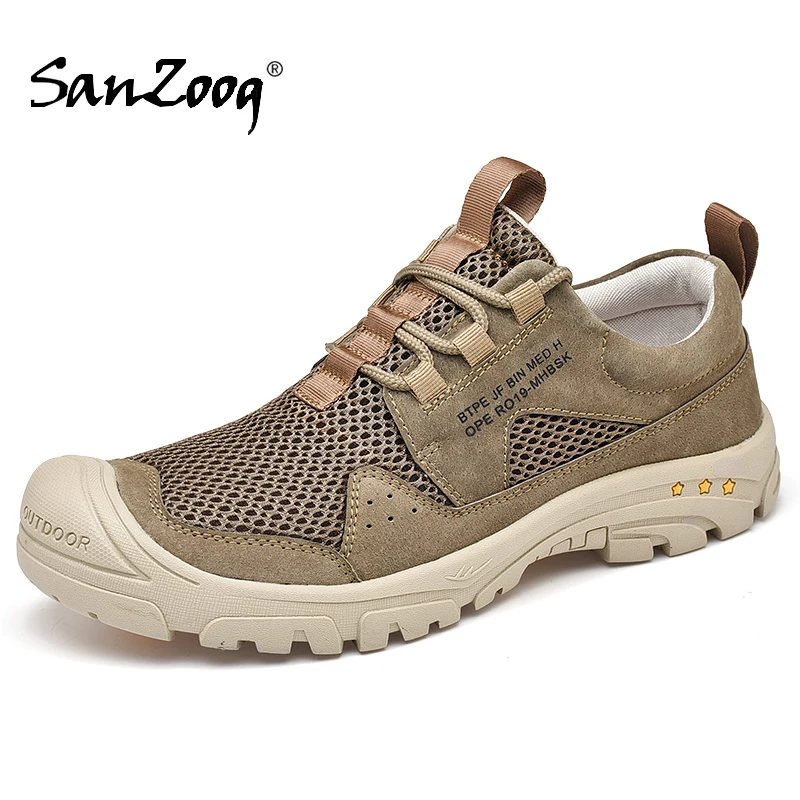 Summer Men Outdoor Hiking Shoes Trekking Sneakers Buty Trekingowe Meskie Treking Mountain Rock Climbing Tracking Anti-Skid