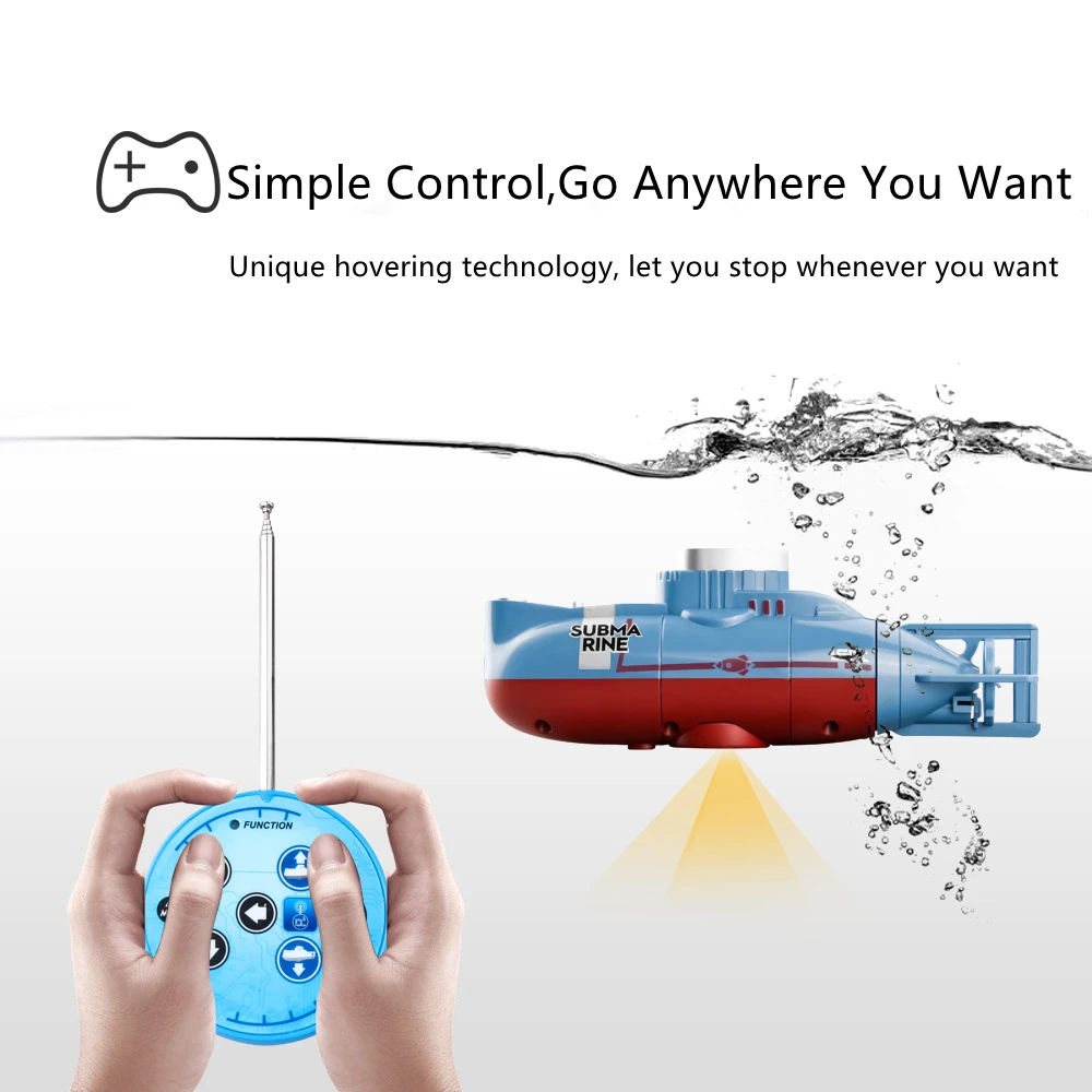 Simulation Micro Wireless Remote Control Submarine Hover In Water Water Separation Induction 25Mins Endurance Waterproof RC Toy