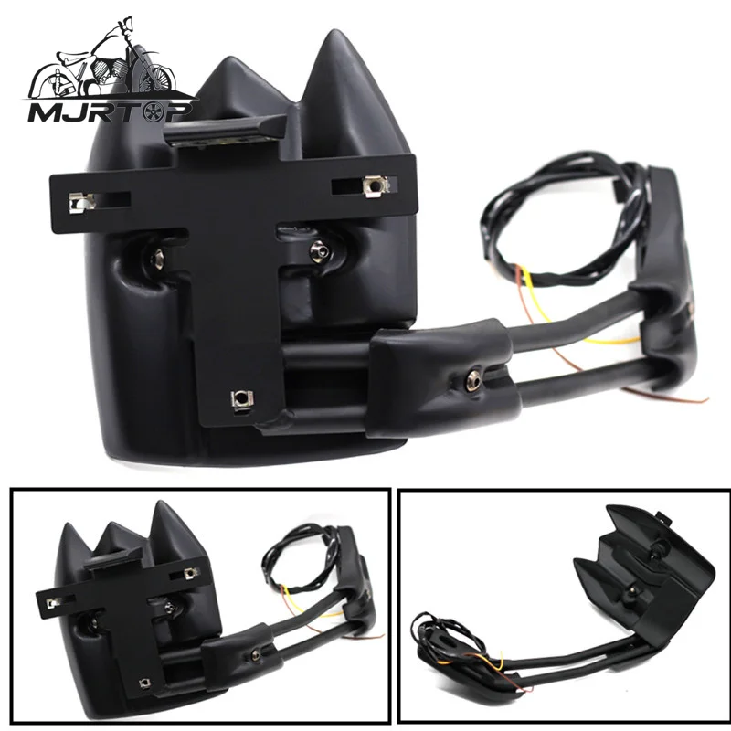 

T-MAX530 Motorcycle Rear Fender CNC Plus Plastic Black Mudguard License Plate Holder Bracket For YAMAHA TMAX 530 tmax530 12-18