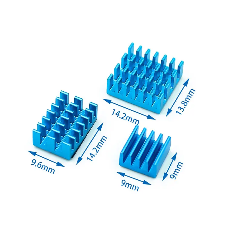 Raspberry Pi 4B Geanodiseerd Kleur Radiator Moederbord Ic Radiator Riem Terug Lijm