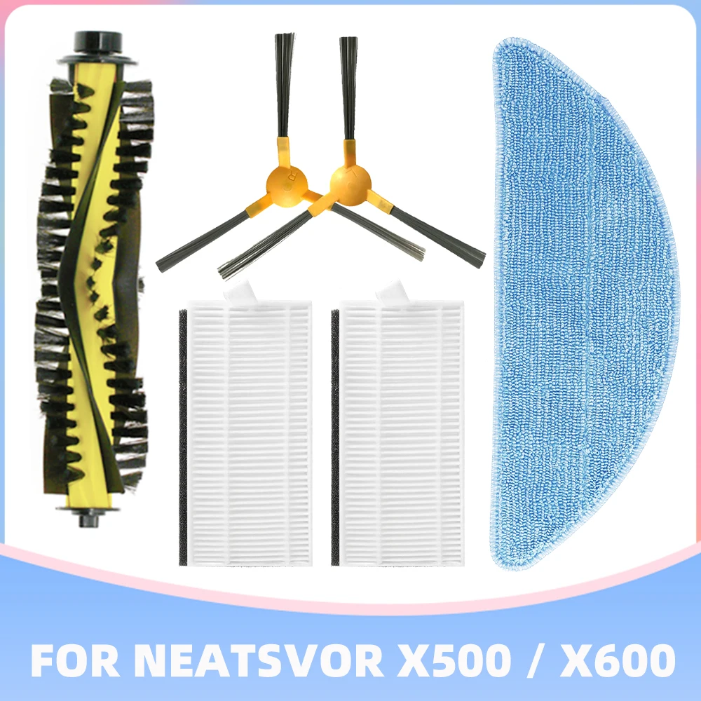 Fit for Neatsvor X520 X500 Tesvor X500 Pro T8 M1 Ikhos Create NetBot S15 S14 Parts Main Side Brush Hepa Filter Mop Accessories