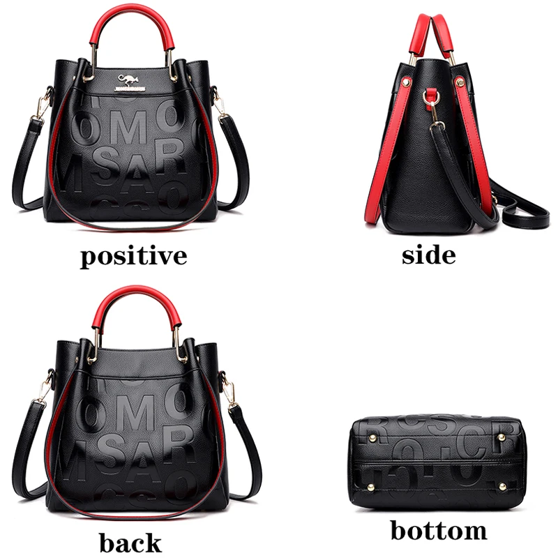 Luxe Handtassen Designer Brief Pu Lederen Vrouwen Schoudertassen Hoge Capaciteit Dames Crossbody Tas Mode Casual Vrouwelijke Zak