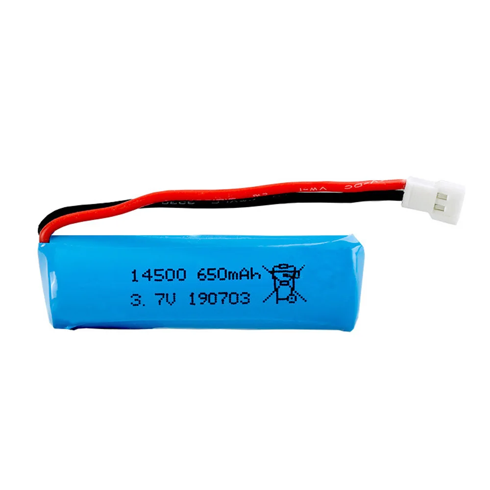 3.7V 650mah Lipo Battery 14500 with charger set for TKKJ H116 2.4GHz 4 Channel Mini RC boat 3.7V 1S Li-ion battery for toy parts