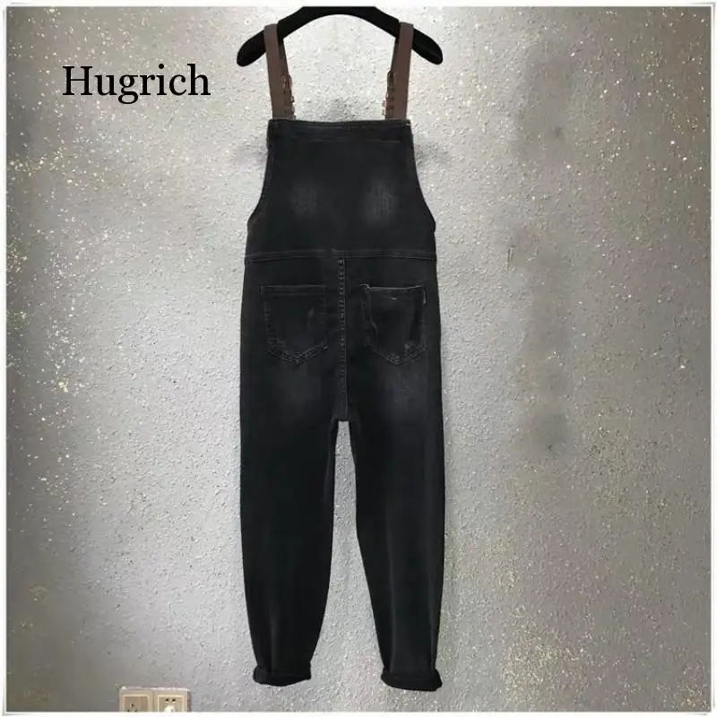 Jumpsuit 2021 Wanita Harajuku Antik Sederhana Trendi Musim Panas Chic Wanita Denim Jumpsuit Saku Semua Cocok Kasual Wanita Pakaian Jalan