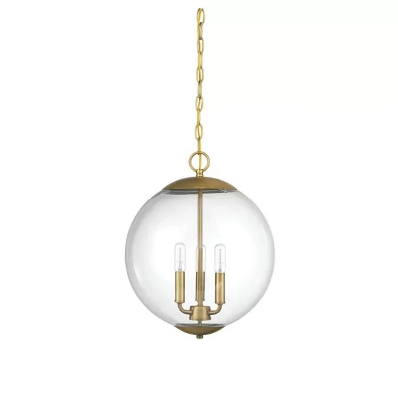 Imagem -05 - Luminária Pendente Globo de Vidro Vintage Led Decoração para Quarto Cozinha Bar Lâmpada E27 Estilo Industrial Acessório de Iluminação Novo