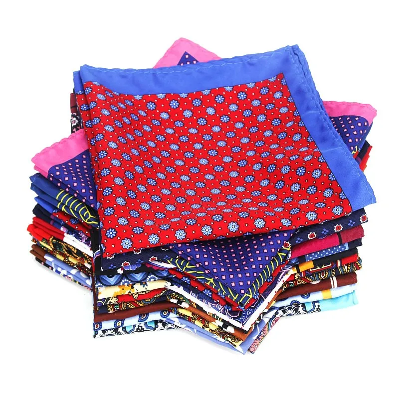 Nowe mody mężczyzna chusteczka kieszonkowy plac popularne 32X32CM duży człowiek Paisley Dot pierś Hankies na ślub garnitury męskie Hanky