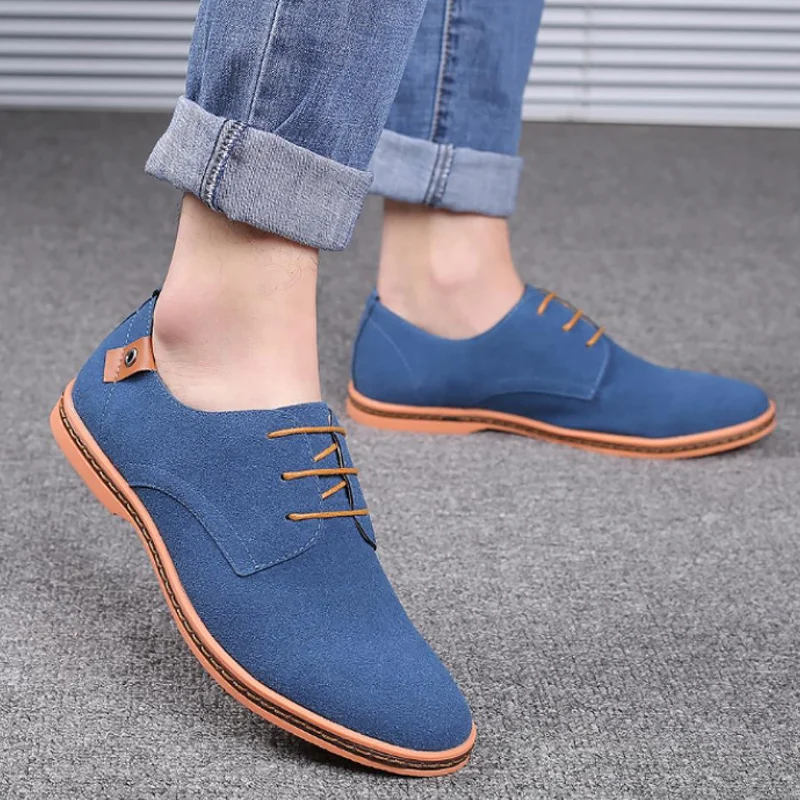 Pig Suede Business Shoes Men 2023 Elegant New Arrival Large Size38-48 Formal Shoes Man Spring Shoe