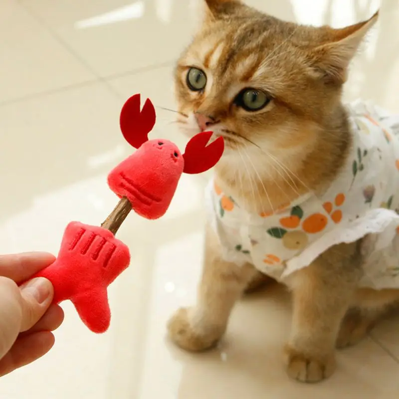 Pet Cat Toys Mini Catnip Toy Natural Catnip Lollipop Shape Pet Molar Teeth Cat Toy Pet Christmas Gift