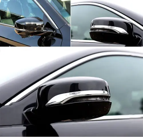 1Pair FIT FOR HONDA ACCORD SIDE DOOR REARVIEW MIRROR CHROME COVER TRIM BEZEL 2013 2014 2015 2016