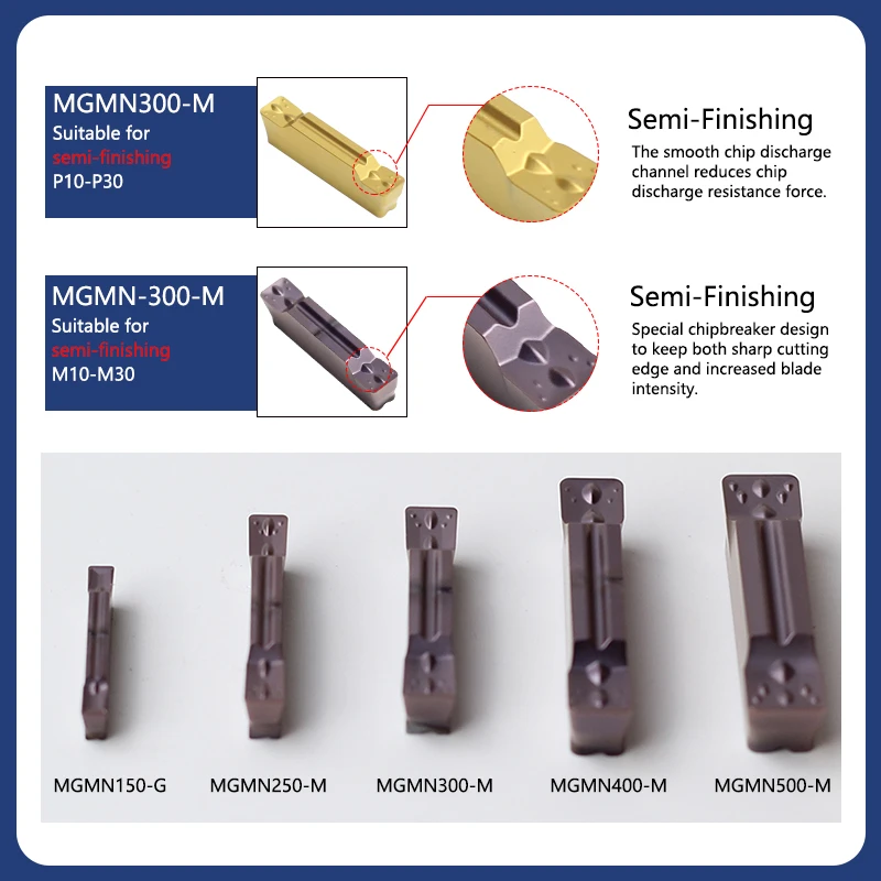 Tour CNC MRMN300-M, Insert en carbure, coupe de haute qualité, rayon rond 0.8, rainurage