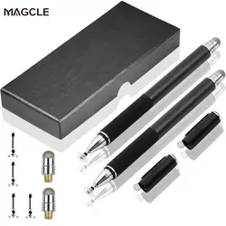 Universal Fiber Stylus 2 in 1 Disc Stylus Pen Mesh Fiber Tip Series Precision Touch Screen Pens for All Capacitive Touch Screens
