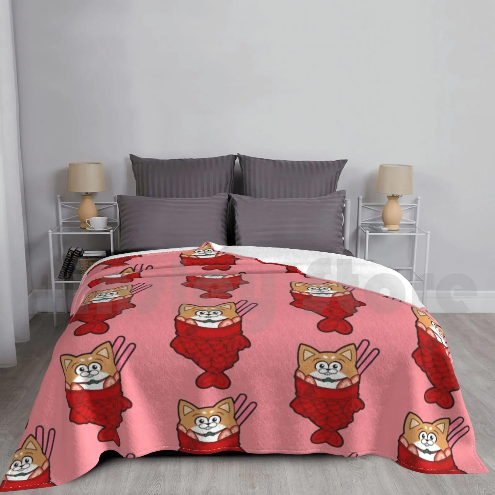 Taiyaki Osomatsu Blanket For Sofa Bed Travel Osomatsu San Osomatsu Taiyaki