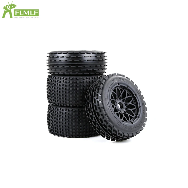 

Thickening Off-road Front 170x60mm Rear 170x80mm Wheel Tire Tyres Kit for 1/5 HPI ROFUN ROVAN KM BAJA 5B RC CAR Toys Games Parts