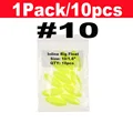 10 piezas amarillas talla 10