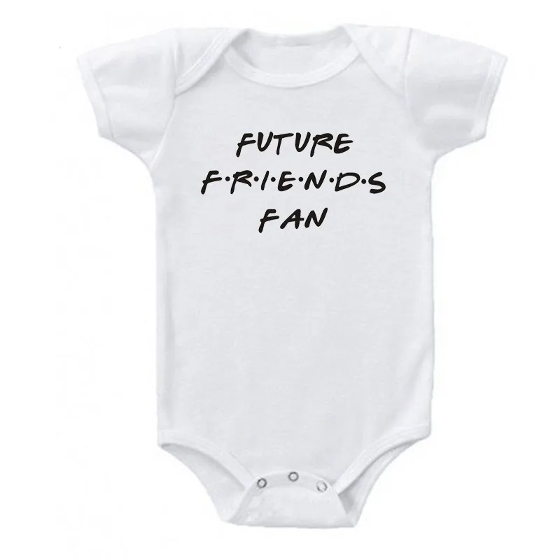 Future Friends Fan Baby body divertente neonato ragazzo ragazza cotone maniche corte tuta o-collo neonato vestiti estivi