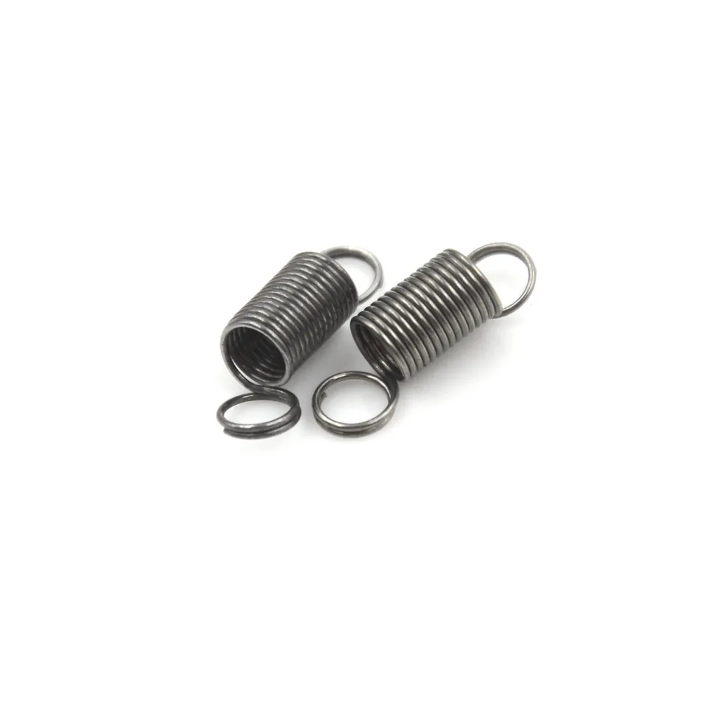 10pcs Stainless Steel small Tension Spring With Hook For Tensile DIY Toys Spring length 6 mm stretch to 30MM