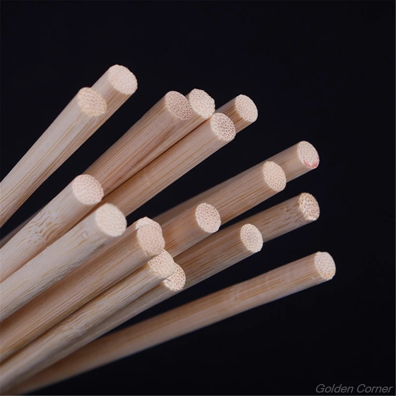 50Pcs Wooden Plants Grow Support Bamboo Sticks Garden Flower Support Cane DIY Building Model Materials D02 20 Dropshipping