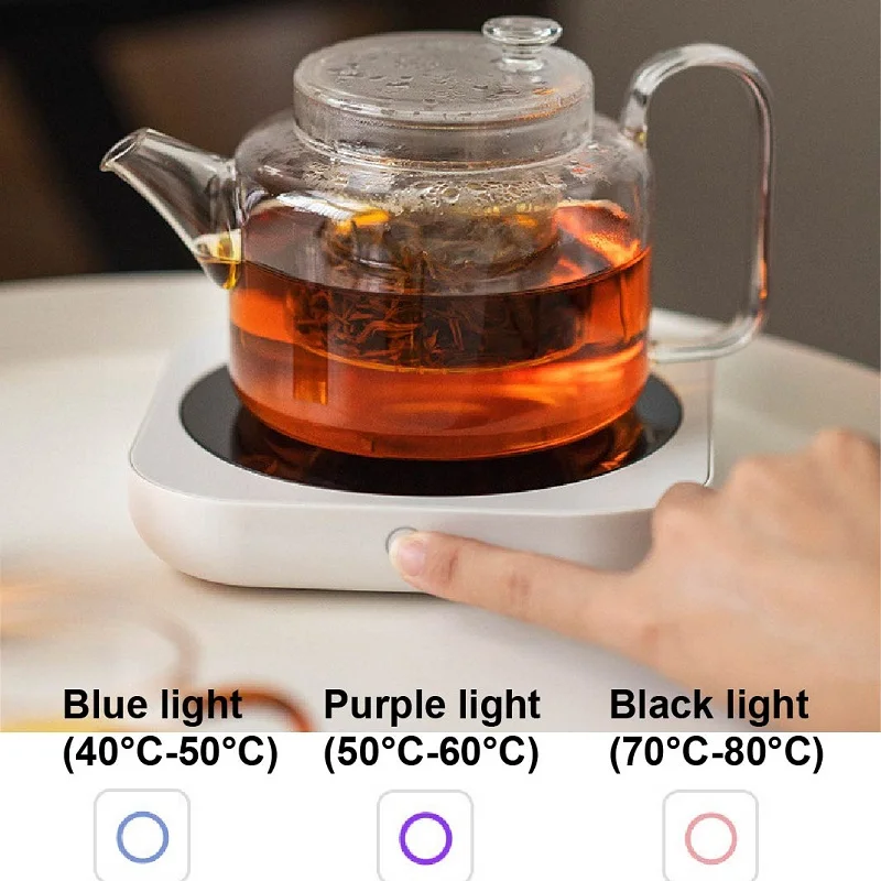 110V/220V Electric Ceramic Stove Smart Coffee Heater With Timed Tea Stove Beverage/Milk Tea Thermostatic Coaster 3 Gear Adjust