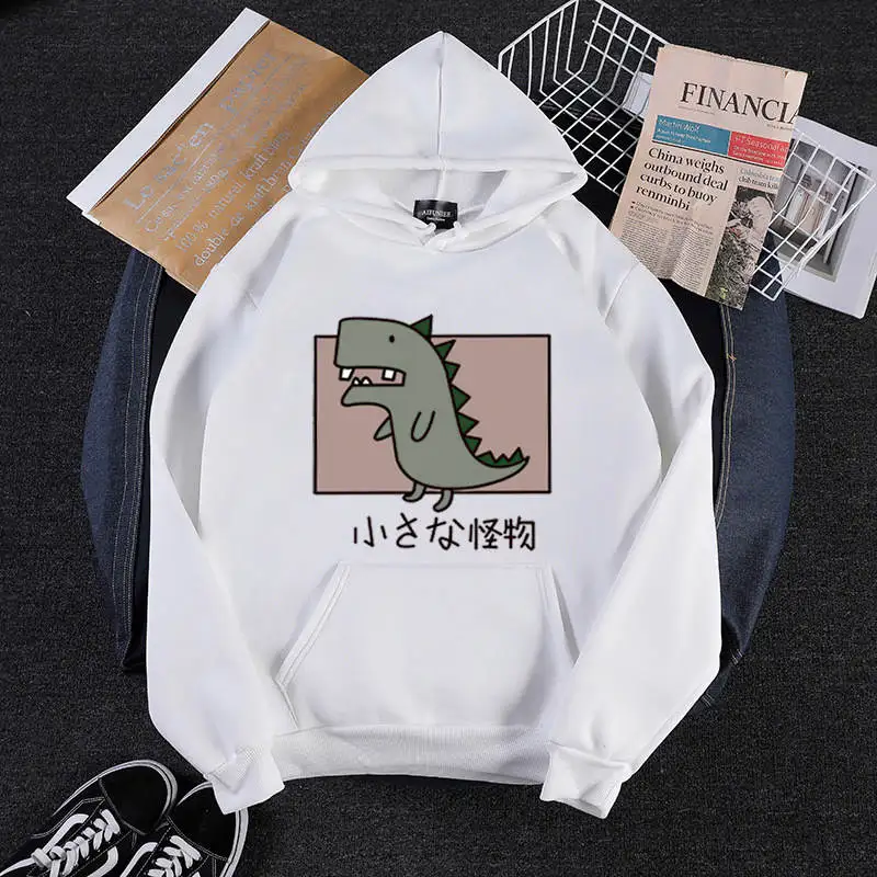 Mùa Xuân, Mùa Thu Polyester Khoác Hoodie Nữ Có Mũ Dài Tay Áo Thun Chui Đầu Túi Rời Hoạt Hình In Vogue Áo Khoác Hoodie