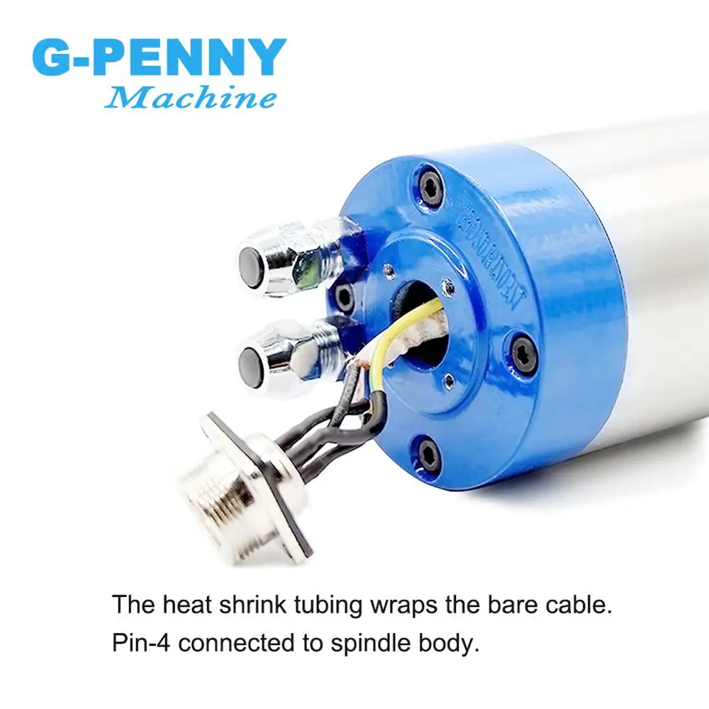 G-Penny 220v/380v 1.5kw Water Cooled Spindle ER16 400Hz Water Cooling Spindle Motor 80x220mm 4 bearings CNC Engraving Drilling