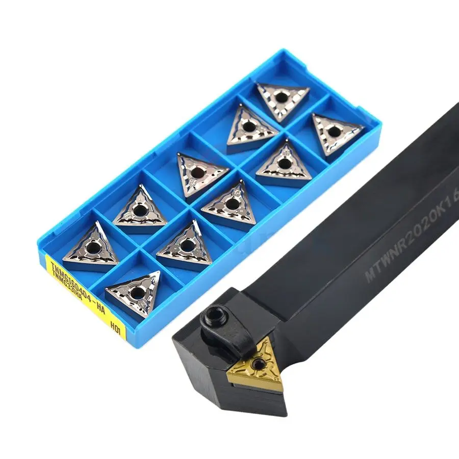 Conjunto de Ferramentas para Giro Externo Peça Mtwnr1616 2023 2525 à Prova de Choque Resistente ao Desgaste Mais 10 Peças Tnmg Carboneto Cnc Alta Qualidade