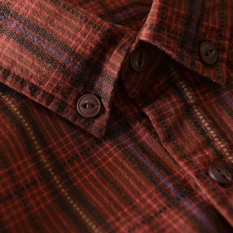 Suehaiwe's Italy brand plaid shirt men long sleeve spring summer shirts for men pure cotton fashion shirt mens chemise camisa