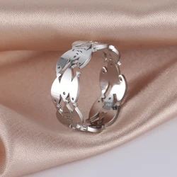 Skyrim New Animal Cute Fish Ring for Women Adjustable Rings Stainless Steel Party Lover Gifts 2024 Fashion Jewelry Wholesale