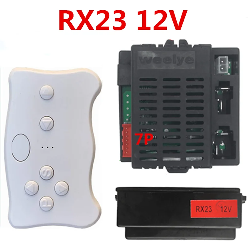 RX23 WEELYE Remote Control Bluetooth Mobil Listrik Anak-anak, Mainan Bersepeda Wellye 2.4G Controller dengan Fungsi Mulai Halus