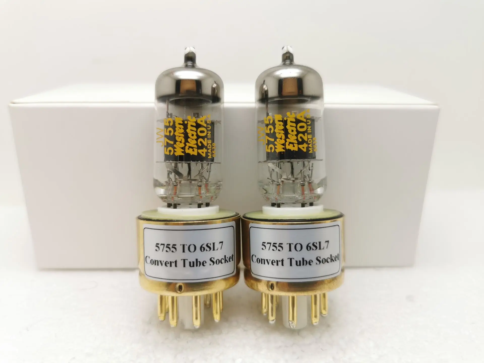 New US XD We 5755 / 420a / ECC83 / 6sl7 / 12AX7 / 6n9p Electronic Tube in 1960s