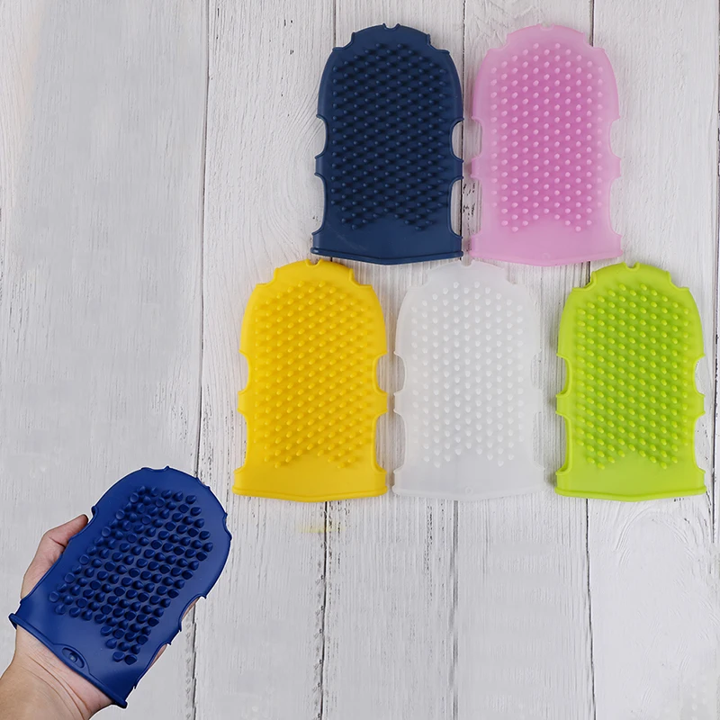 1Pc Massage bath towel silicone bath brush Skin Clean Silicone Bath Brushes Shower Gloves Bath Scrub Remover Body Exfoliating