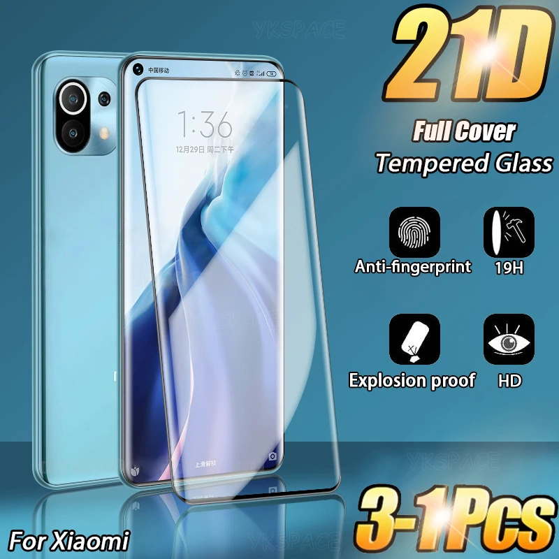 3d gebogenes 9h hd klares gehärtetes Glas für xiaomi mi note 10 lite 14 13 12x12s 12 11 10 ultra pro 10s mix 4 civi Displays chutz folie