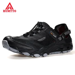 HUMTTO Summer Sneakers Men's Sports Shoes 2023 Brand Water Shoes for Men Non-leather Casual Mens Luxury Designer Black Sandals