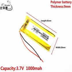 LiteR Energy Battery Good Quality 3.7V, 1000mAh 902045 Polymer Lithium Ion / Li-ion Battery for Tablet PC BANK, GPS, MP3, MP4