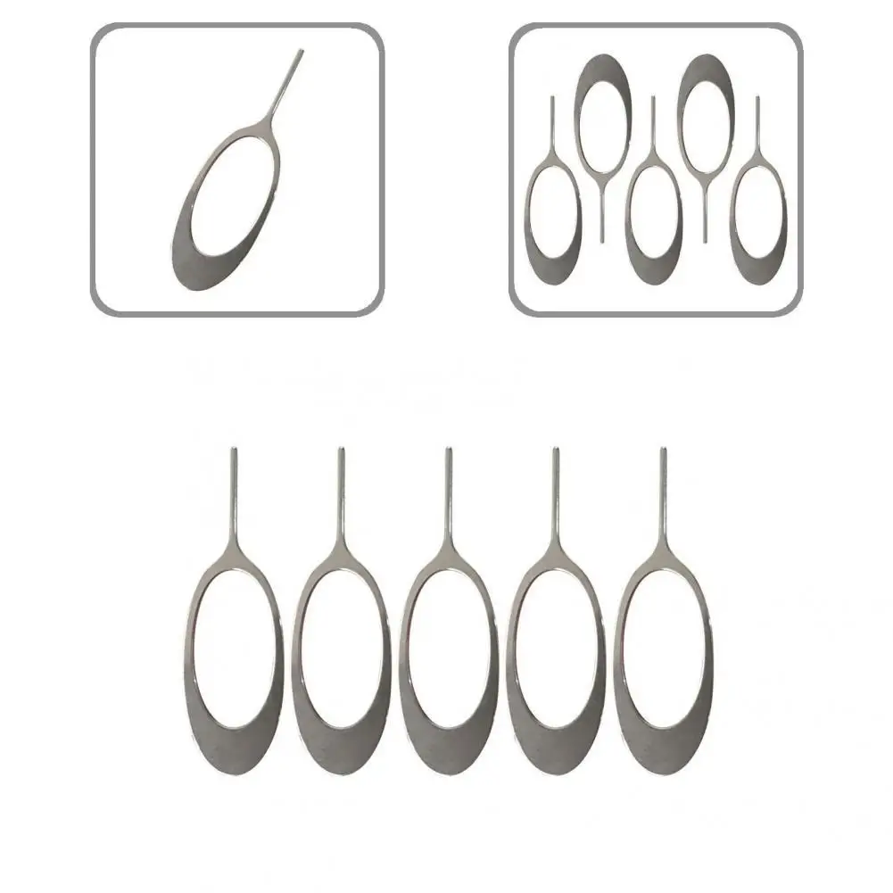 5Pcs Card Tray Pin  Practical 11mm Sim Card Tray Removal Tool  Stainless Steel Card Removal Tool