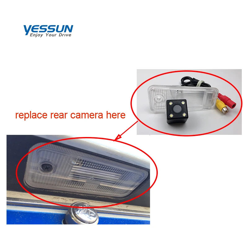 License Plate Rear View Camera For Hyundai Santa Fe 2013 2014 2015 2016 2017 2018 Night Vision 170 Degree HD Camera Reversing