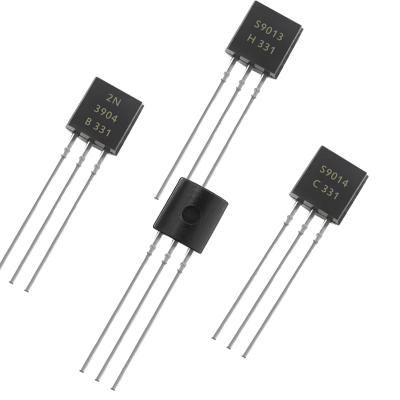 Paquete de transistores de potencia NPN, Transistor en línea de 50 piezas S9013 TO-92, 2N3904, S9014