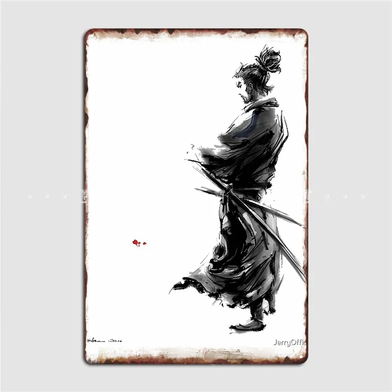 Miyamoto Musashi Vagabond Poster Metal Plaque Wall Pub Cave Pub Retro Wall Decor Tin Sign Poster