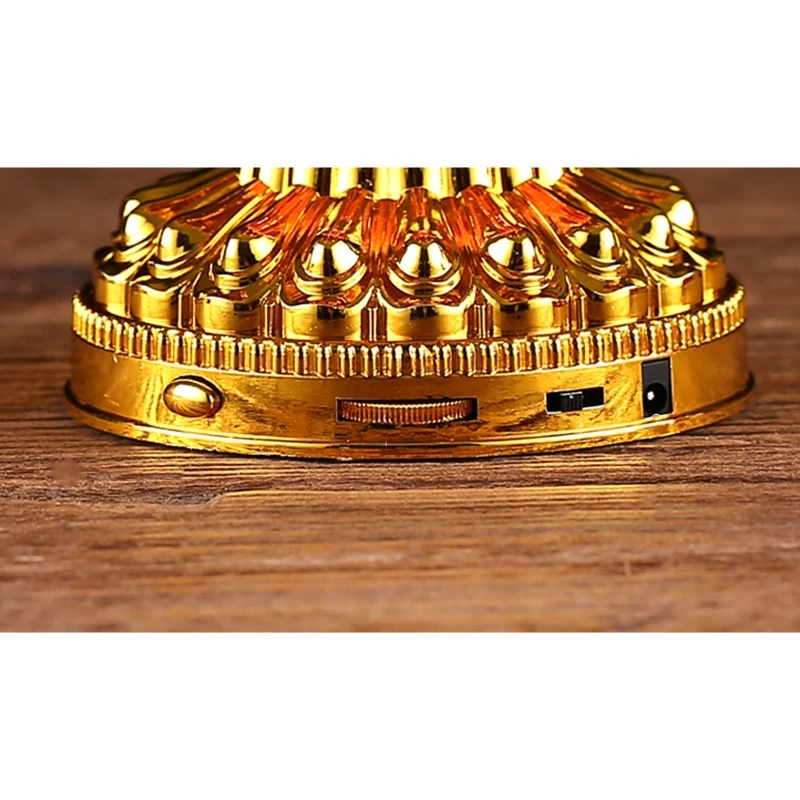 1 Set buddismo lampada loto lampada loto colorata decorazione del Desktop luce per meditazione domestica culto tempio buddismo
