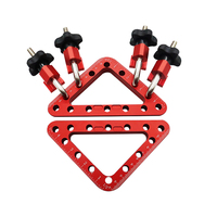 Woodworking 45/90 Degree Positioning Squares Right Angle Clamps Aluminium Auxiliary Fixture Clip Splicing Board Clamp Ruler