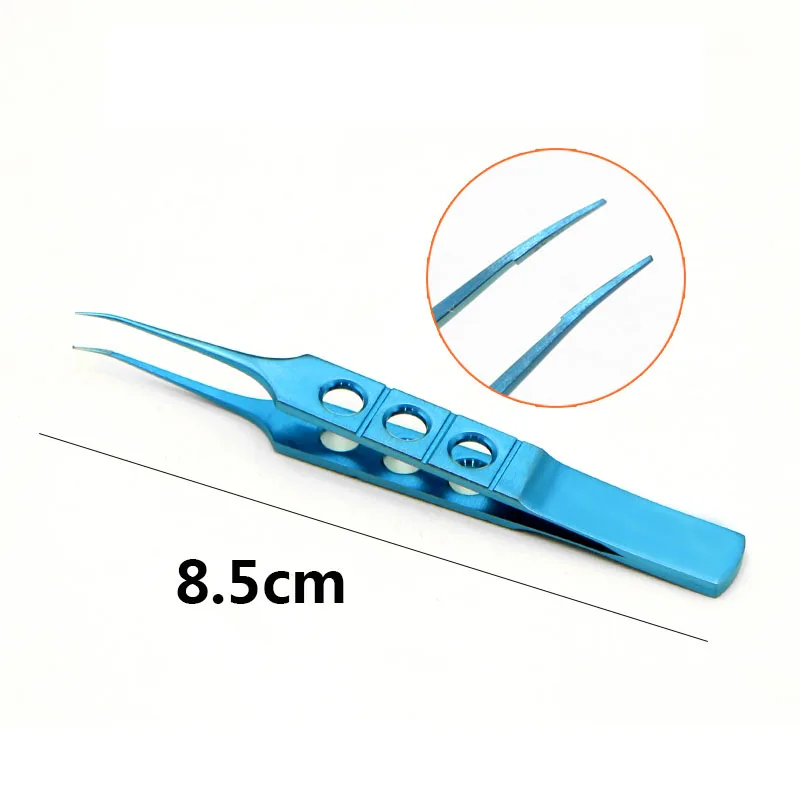 Ophthalmic forceps Micro forceps Double eyelid plastic surgery Extraction fat forceps 8.5cm Tweezers Steel Titanium with or with