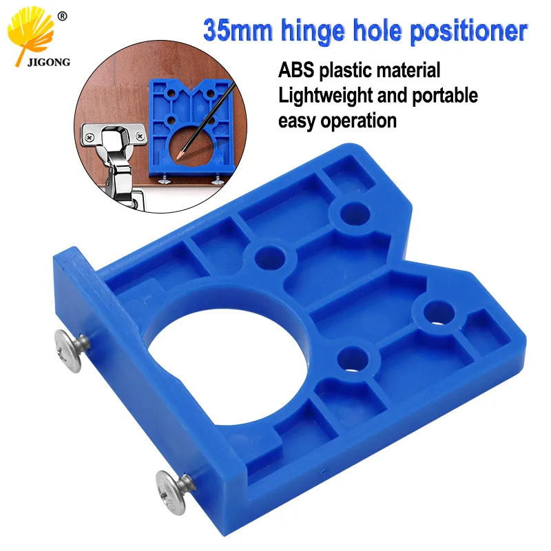Diy Locator Nauwkeurige Houtbewerking Montage Scharnier Boren Jig Gids Deur Gat Opener Verborgen Kabinet Accessoires Tool