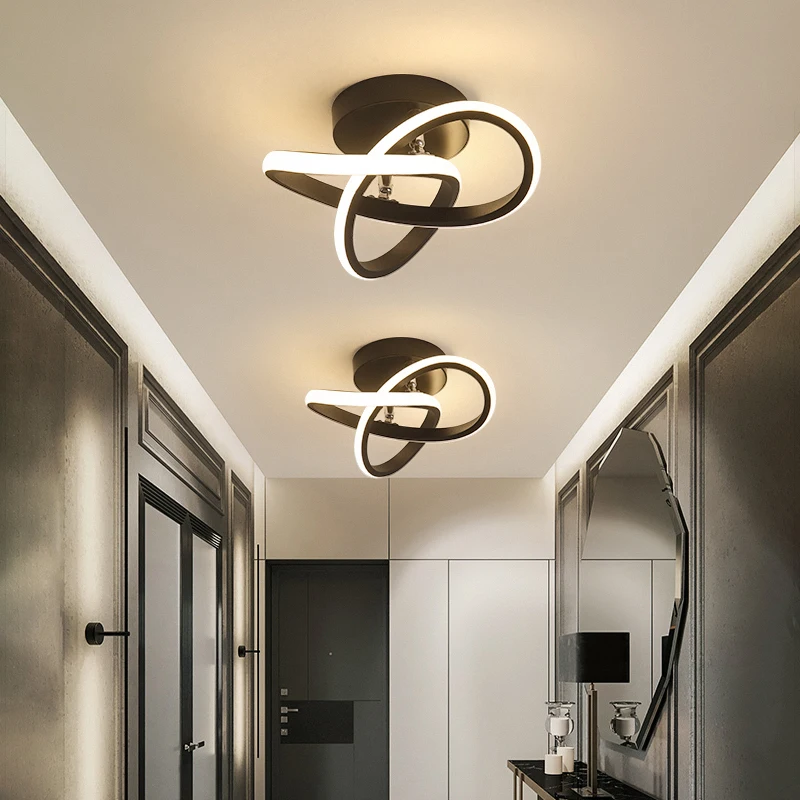 Modern LED Ceiling Light Minimalist Balcony Aisle Lamp Home Foyer Corridor Channel Ceiling Lamp Nordic Room Ceiling Lights