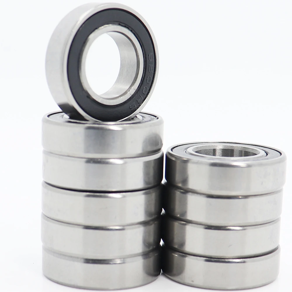 6800-2RS Bearing 10*19*5 mm ( 10 PCS ) ABEC-1 Metric Thin Section 61800RS 6800 RS Ball Bearings 6800RS