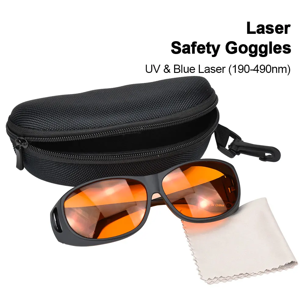 190-490nm OD4 الليزر نظارات حماية نظارات واقية درع حماية نظارات ل 40nm UV الليزر 450nm الليزر الأزرق