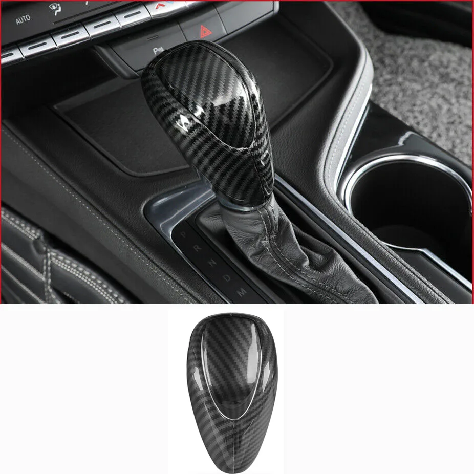 

For Cadillac CT4 2020-2021 Carbon Fiber ABS Gear Shift Knob Shifter Lever Trim
