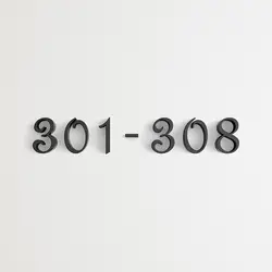 Height 70mm Acrylic House Apartment Numbers Self Adhesive Number Signs On The Door Home Hotel Office Flat Number Plates