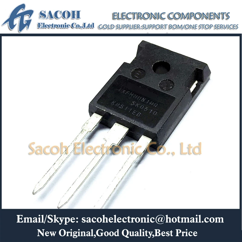 

Refurbished Original 5Pcs/Lot IXFH80N10Q IXFH80N10 OR IXFH80N085 OR IXFH80N08 TO-247 80A 100V Single MOSFET Transistor