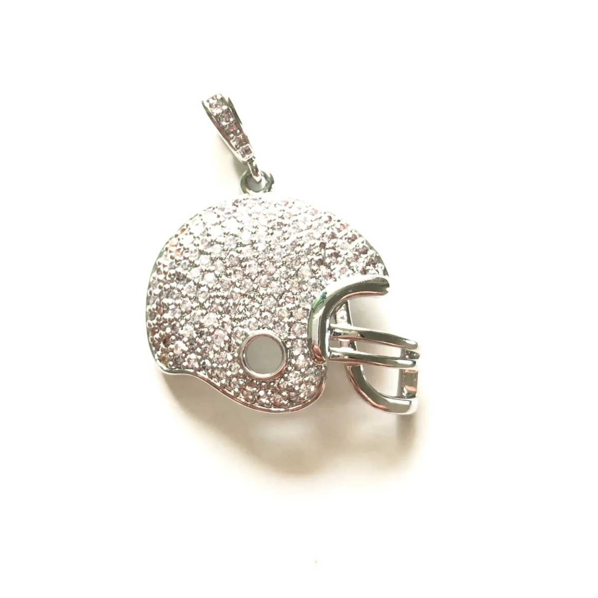 5pcs American Football Helmet Charm Pendants for Bracelet Necklace Making Super Bowl Sports Jewelry Handmade Craft DIY Accessory