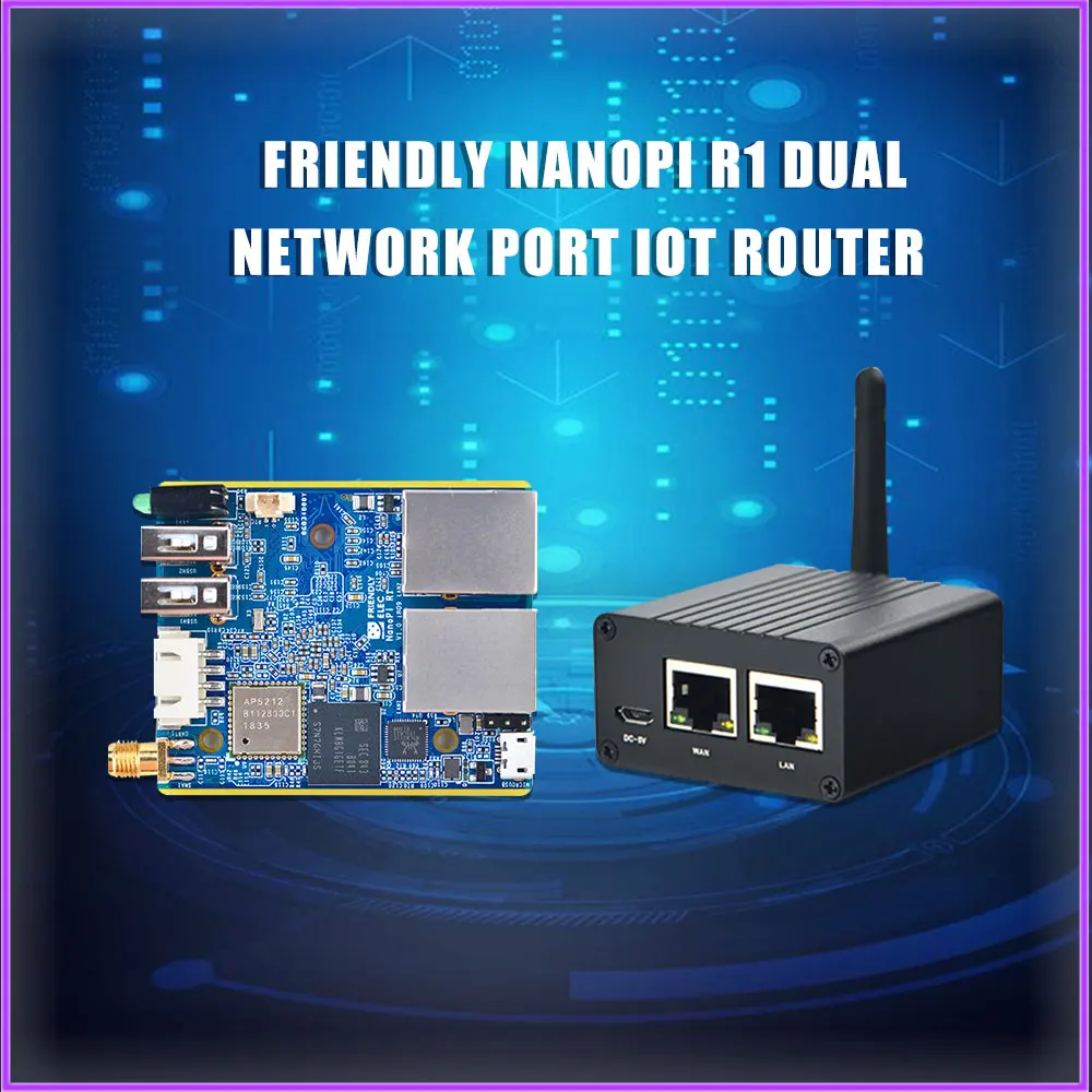 

NanoPi R1 Allwinner H3 Gbps Ethernet On-board Wifi Bluetooth OpenWRT